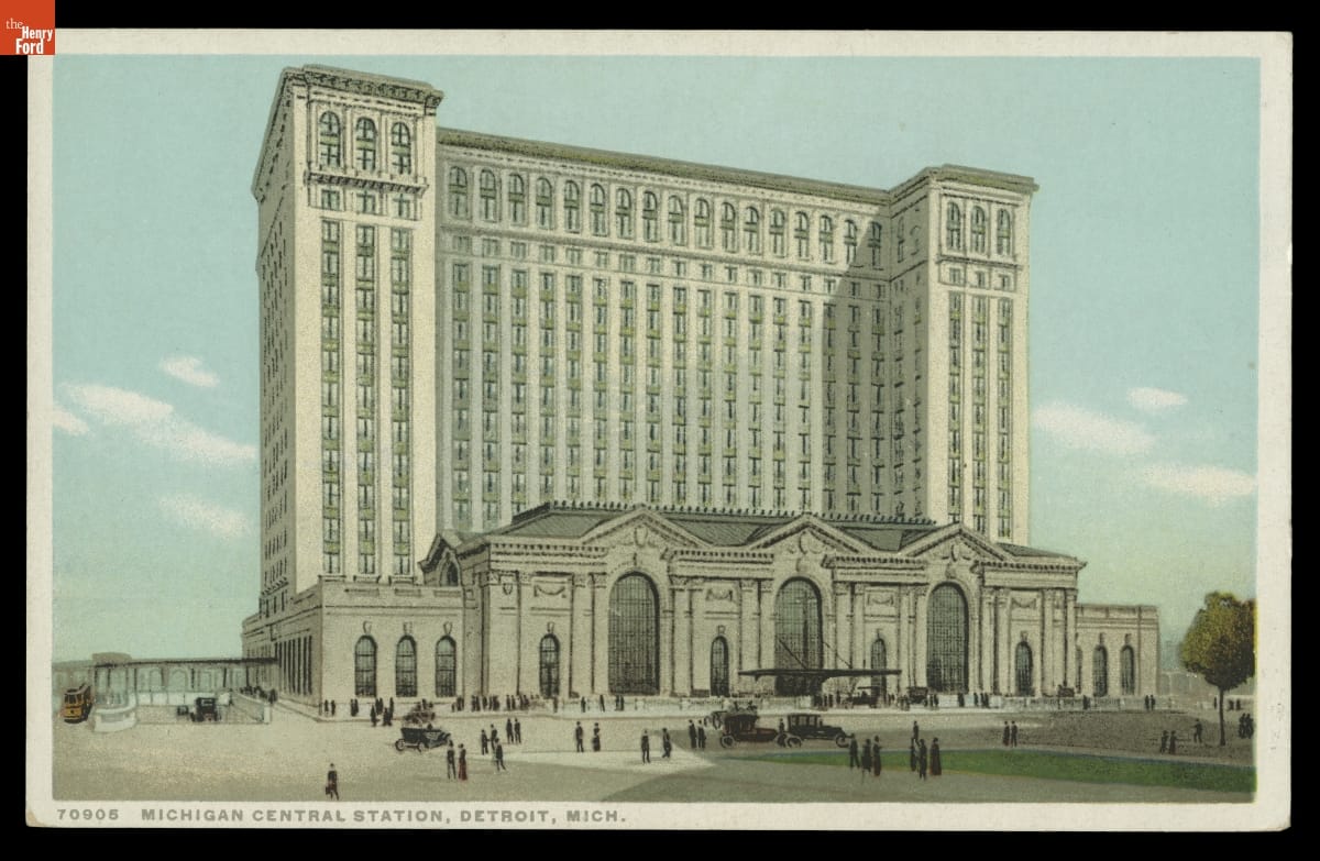 Michigan Central Station, Detroit, Michigan, circa 1915
