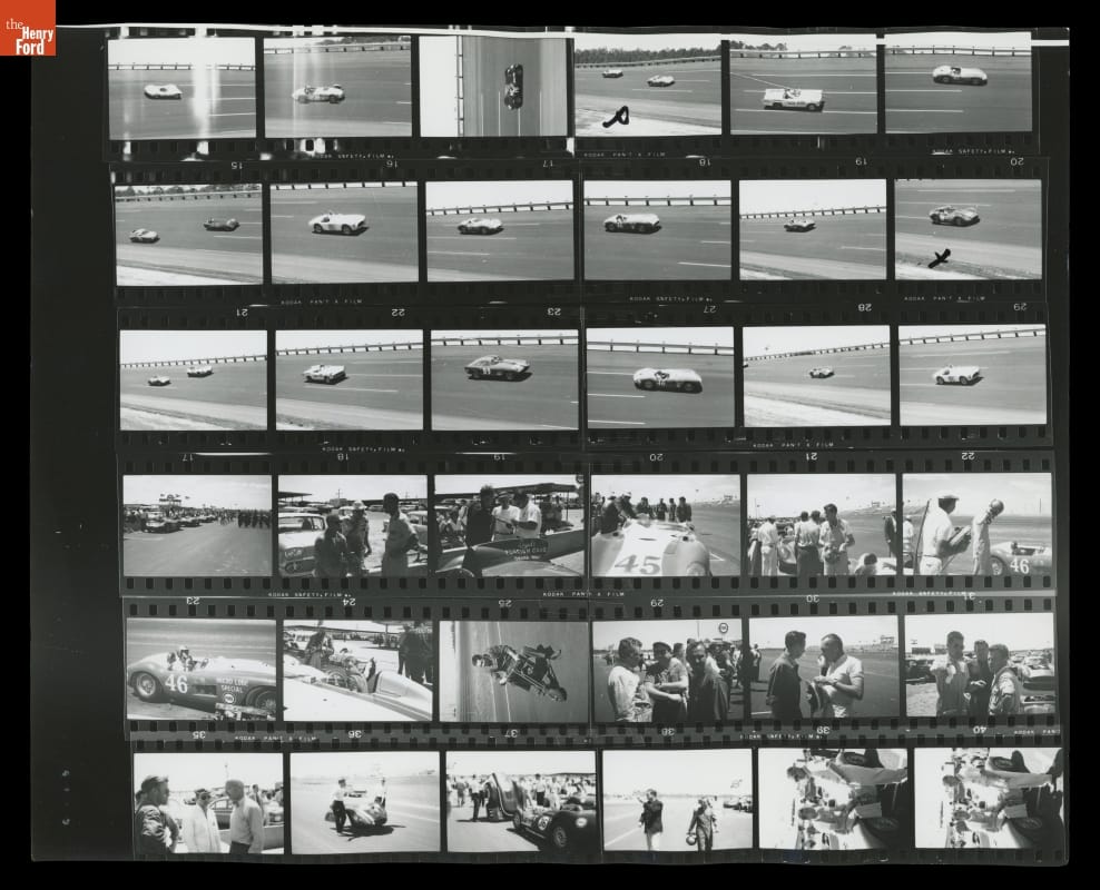 Contact Sheet, USAC Races at Daytona International Speedway, April 1959