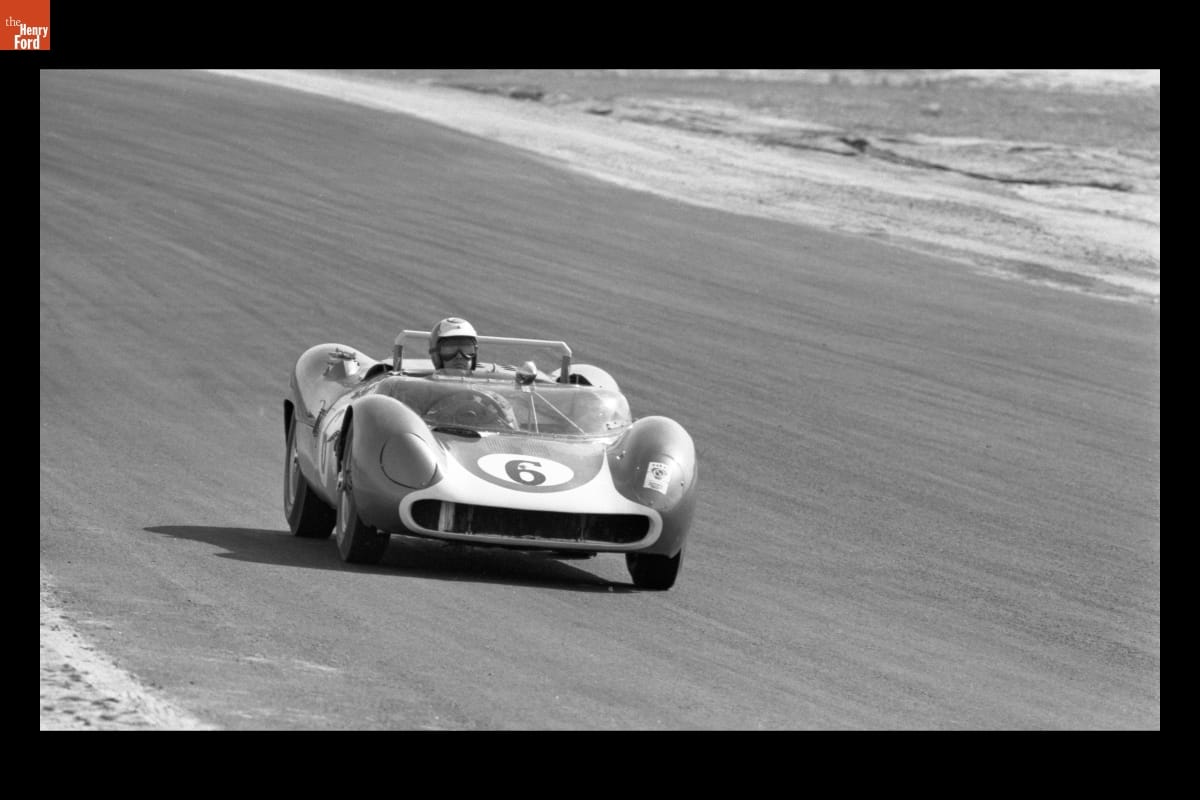 Augie Pabst Driving Maserati Tipo 64 at United States Road Racing Championship, Augusta, Georgia, February - March, 1964