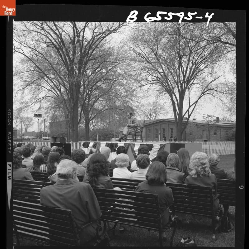 Astronaut Edgar Mitchell on "The Phil Donahue Show," Broadcast Live from Greenfield Village, April-May 1973