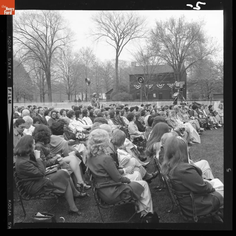 Filming of "The Phil Donahue Show," Broadcast Live from Greenfield Village, April-May 1973