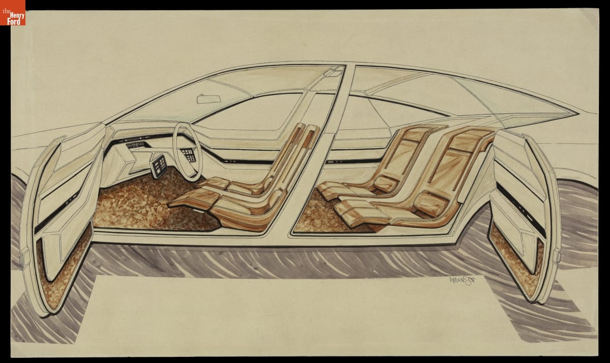 Rendering of Automobile Seating Design Concept