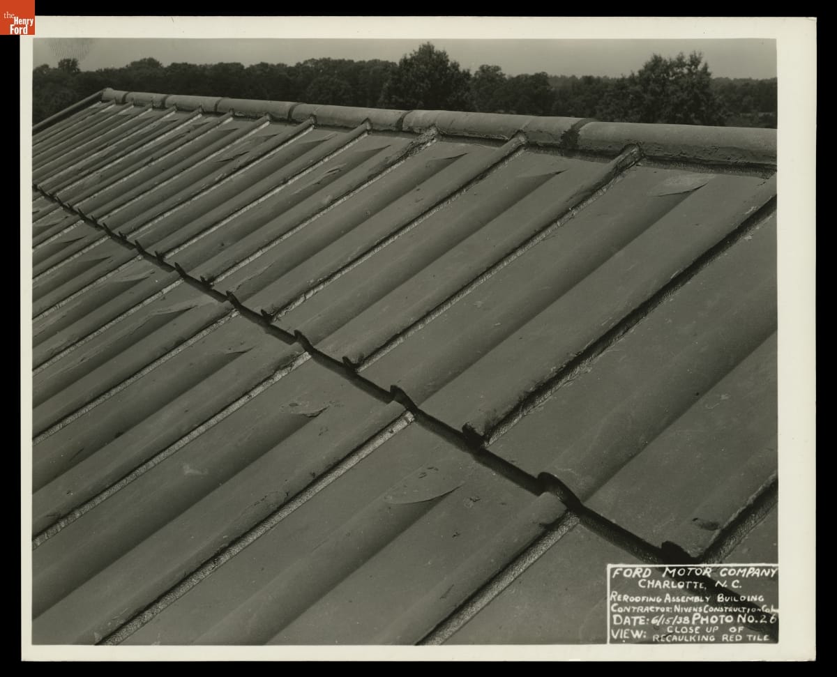 Re-Roofing Ford Motor Company Assembly Plant, Charlotte, North Carolina, June 15, 1938