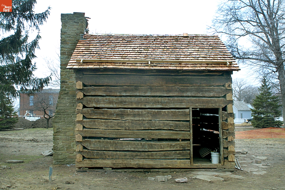 William Holmes McGuffey Birthplace during the McGuffey Birthplace Restoration Grant-funded Project, 2003