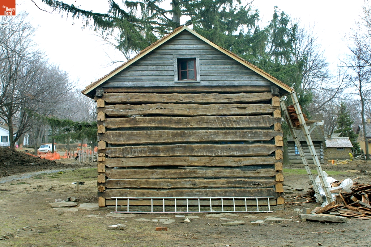 William Holmes McGuffey Birthplace during the McGuffey Birthplace Restoration Grant-funded Project, 2003