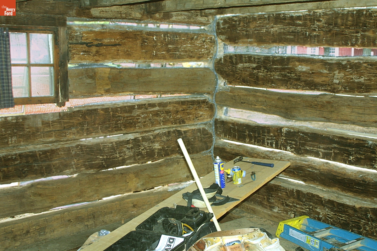 William Holmes McGuffey Birthplace during the McGuffey Birthplace Restoration Grant-funded Project, 2003