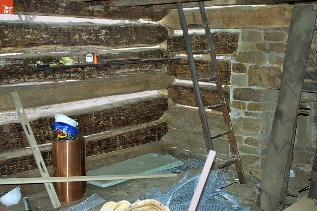 William Holmes McGuffey Birthplace during the McGuffey Birthplace Restoration Grant-funded Project, 2003
