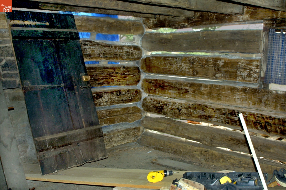 William Holmes McGuffey Birthplace during the McGuffey Birthplace Restoration Grant-funded Project, 2003