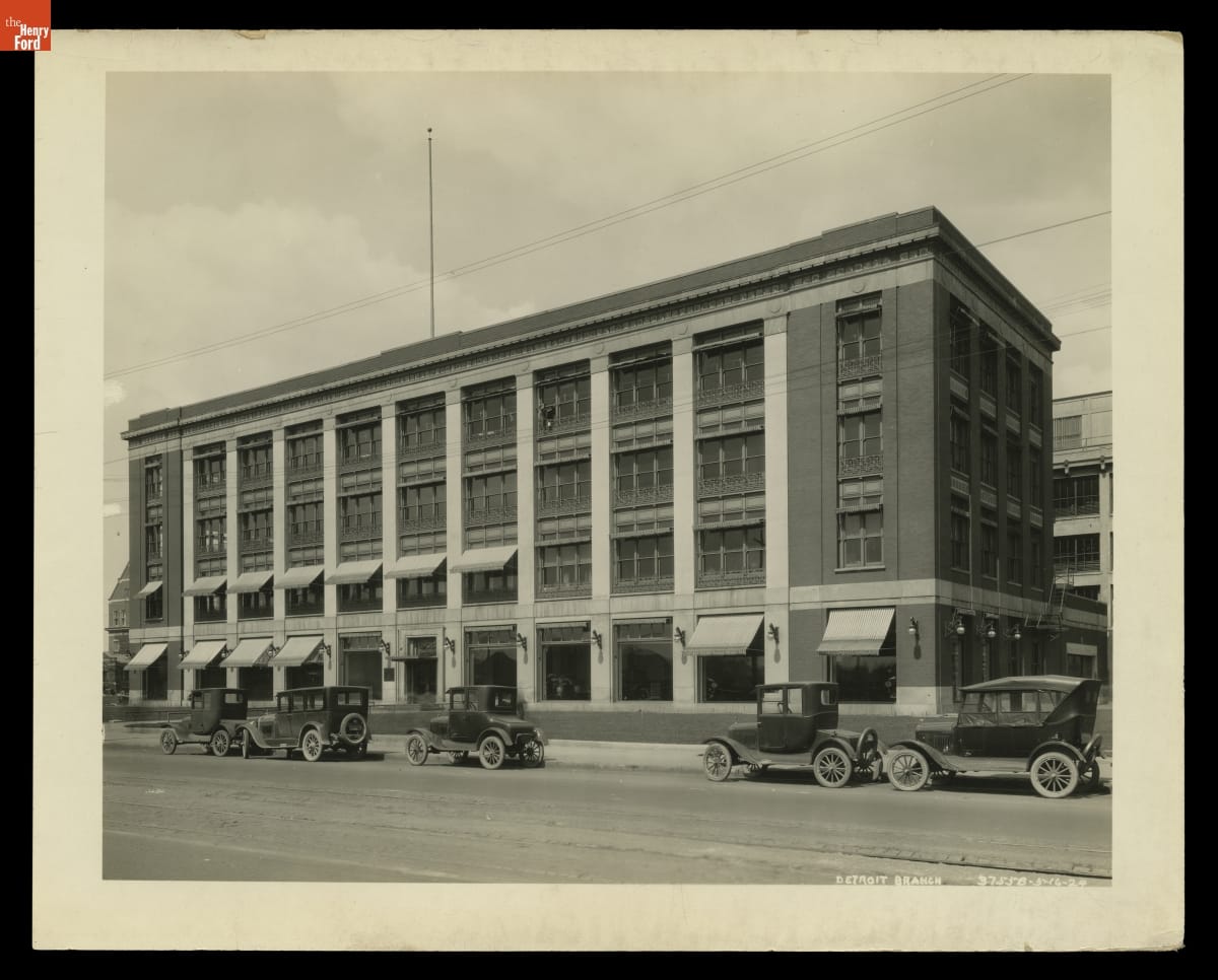 Ford Motor Company Highland Park Sales and Service Building, Woodward Avenue, Detroit, Michigan, May 1924