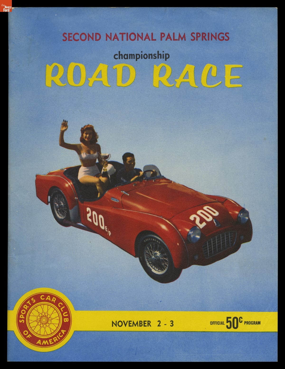 Program, 2nd National Palm Springs Championship Road Race, November 1957