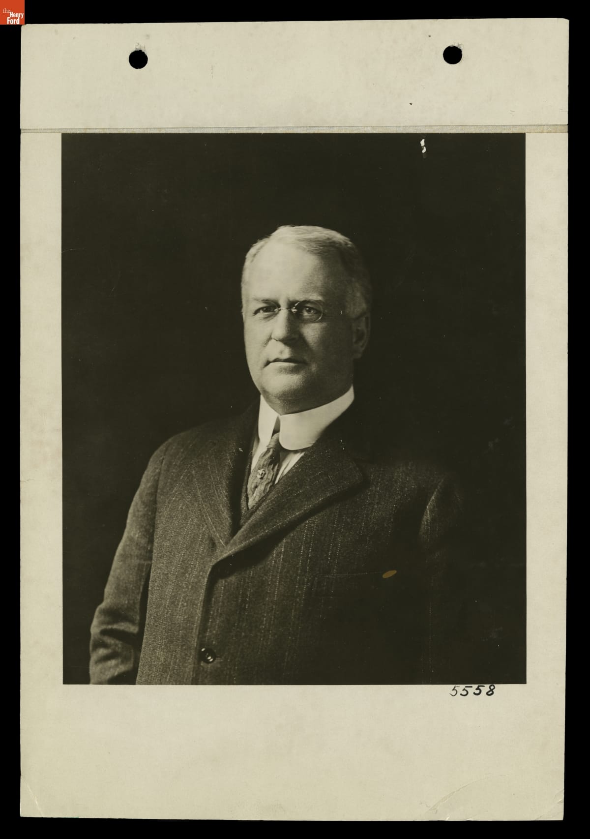 Portrait of Ford Motor Company Executive James Couzens, 1916