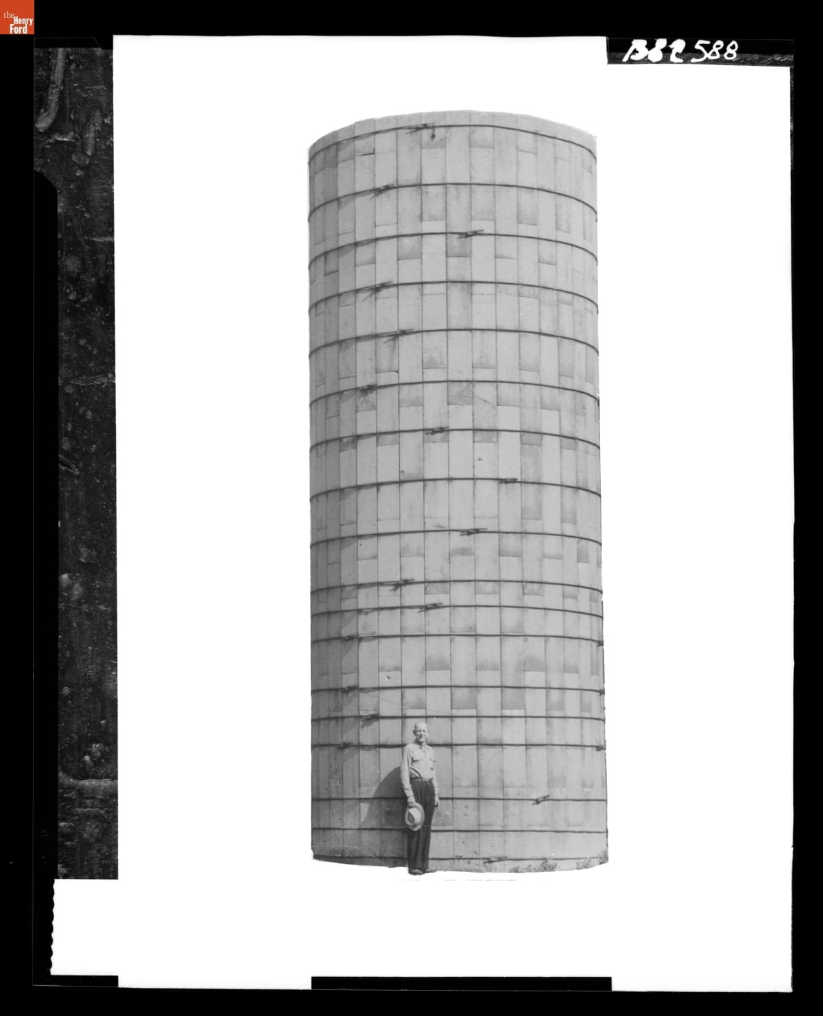 The Second Smith Silo Built in 1909 on a Farm near Paw Paw, Michigan