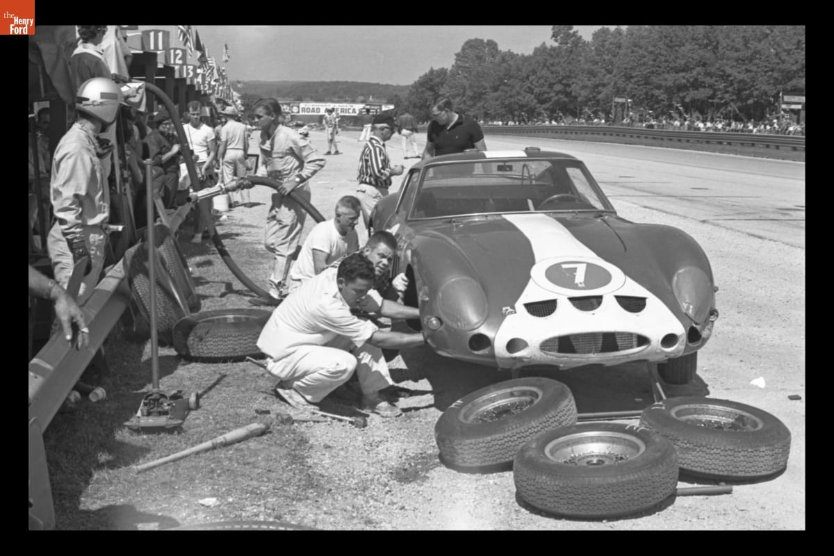 Ferrari 250 GTO Driven by Augie Pabst and Roger Penske in the Road America 500 Race, September 1963