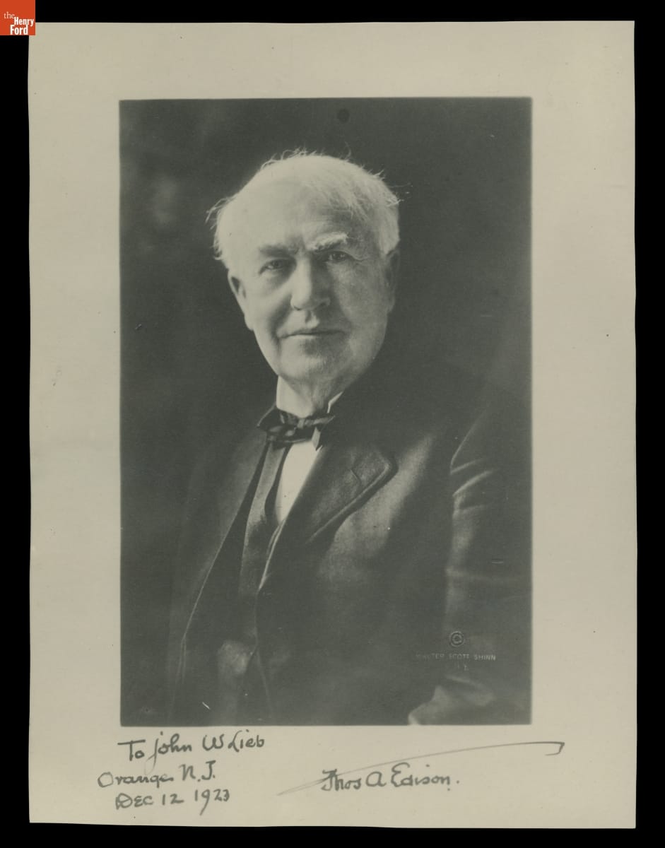 Portrait of Thomas Edison, 1923