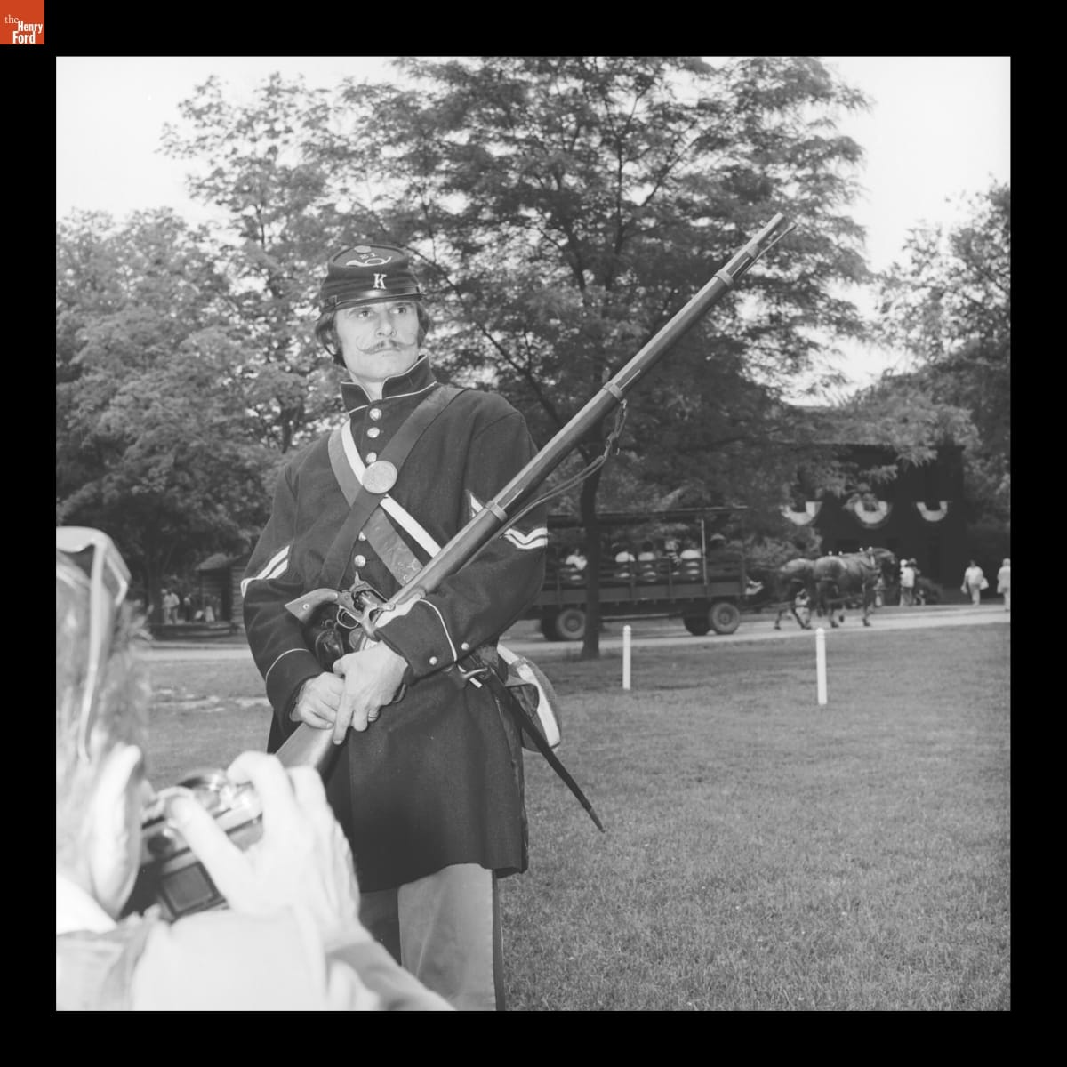 Rudy Ruzicska at Muzzle Loaders Festival in Greenfield Village, June 1978