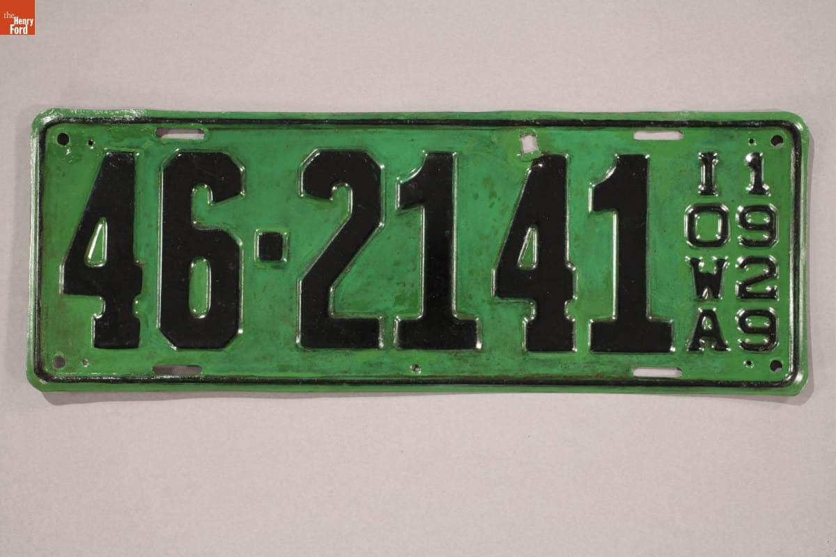 Iowa License Plate, 1929
