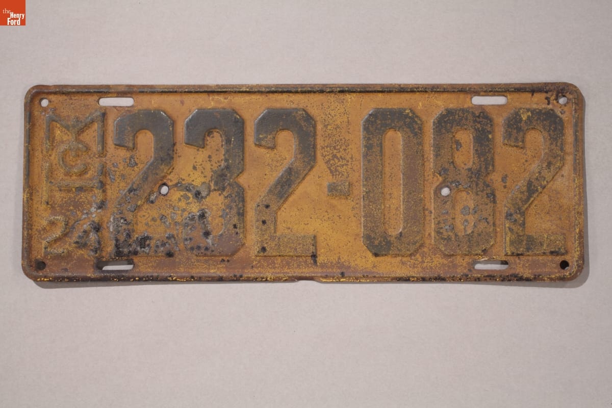 Michigan License Plate, 1924
