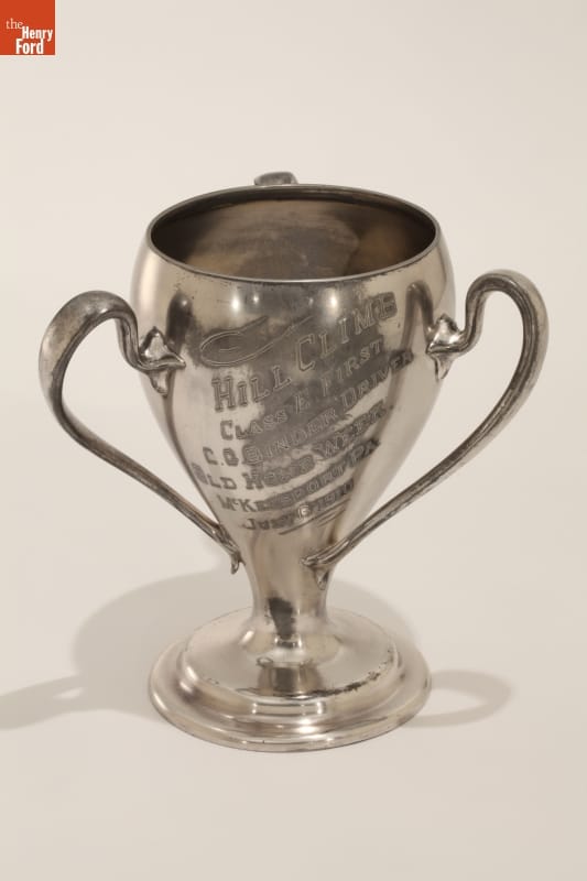 McKeesport Hill Climb Trophy Won by C.G. Binder Driving a Ford, 1910