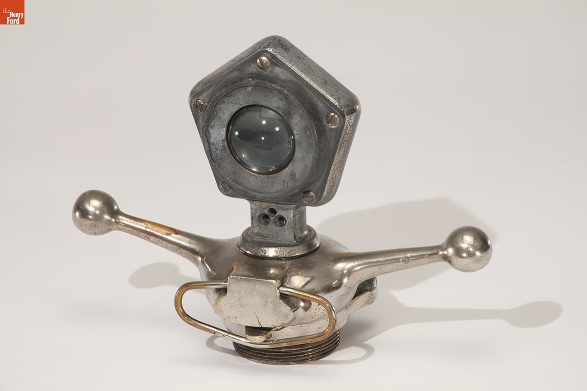 "Warn-O-Meter" Motometer & Radiator Cap, circa 1923