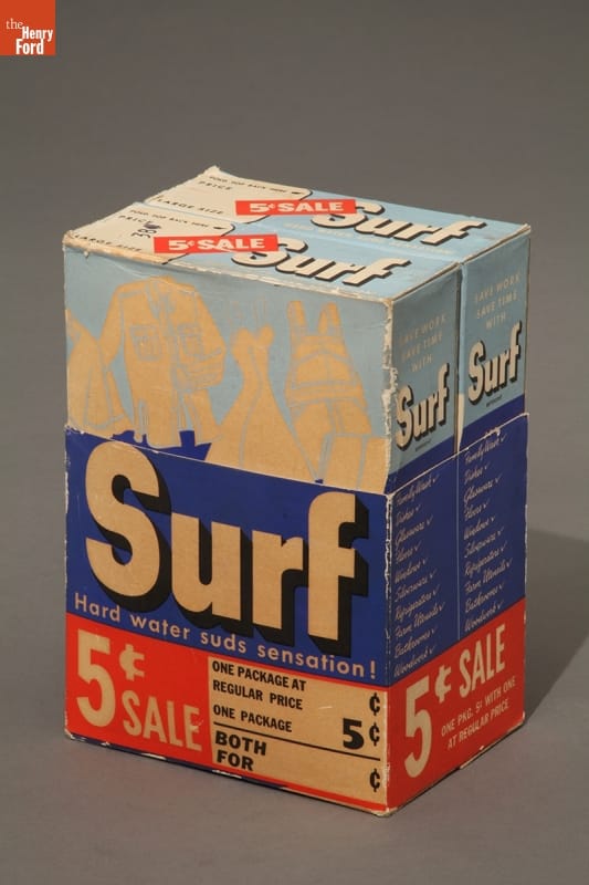 Surf Detergent, Hard Water Suds Sensation, 1950-1959