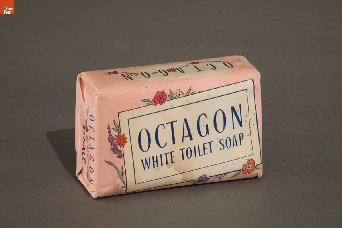 Octagon White Toilet Soap, 1920-1949