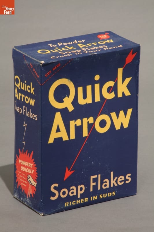 Quick Arrow Soap Flakes, 1950-1955