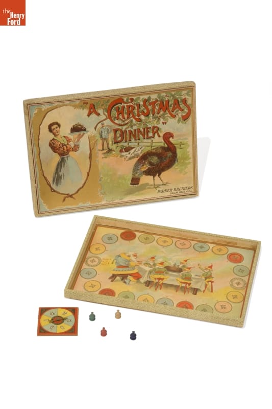 "A Christmas Dinner" Board Game, 1897
