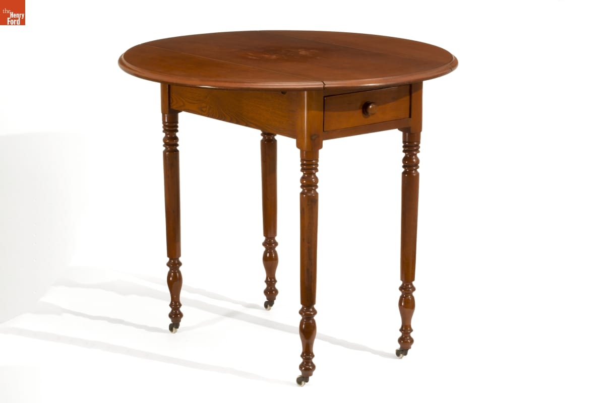 Dropleaf table, 1840-1880