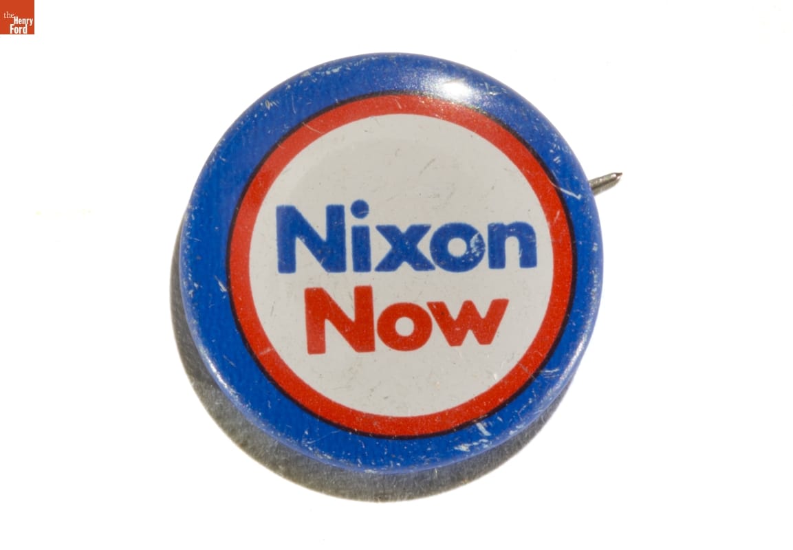 Richard M. Nixon Campaign Button, 1972