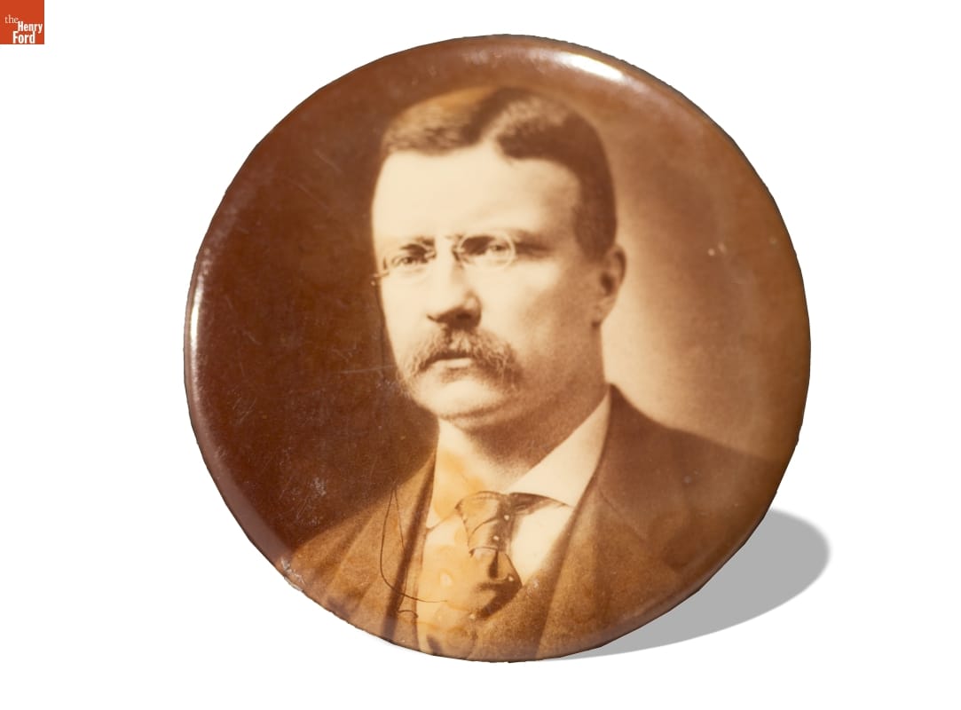 Theodore Roosevelt Campaign Button, 1904, 1912