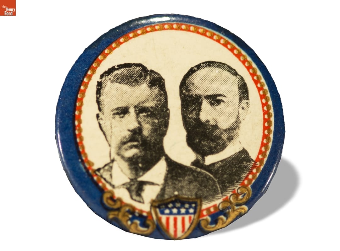 Roosevelt-Fairbanks Campaign Button, 1904
