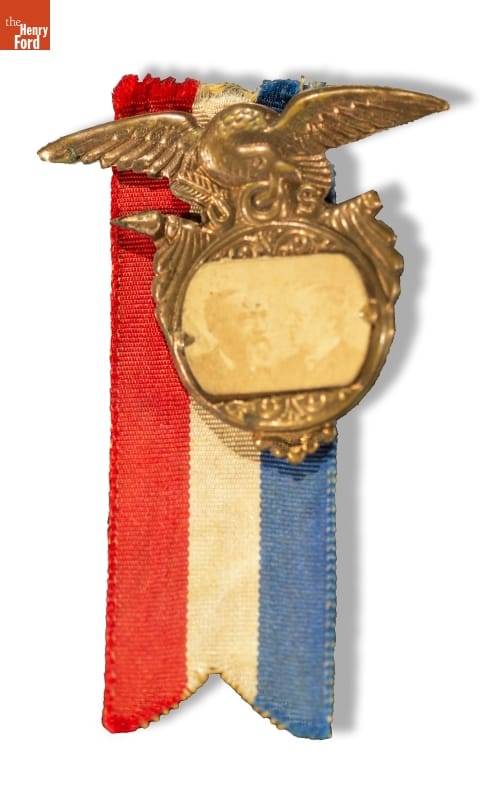 Harrison-Morton Campaign Badge, 1888