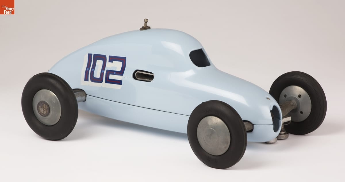 Richter Cabin Car Gas-Powered Racing Tether Car, 1940-1941