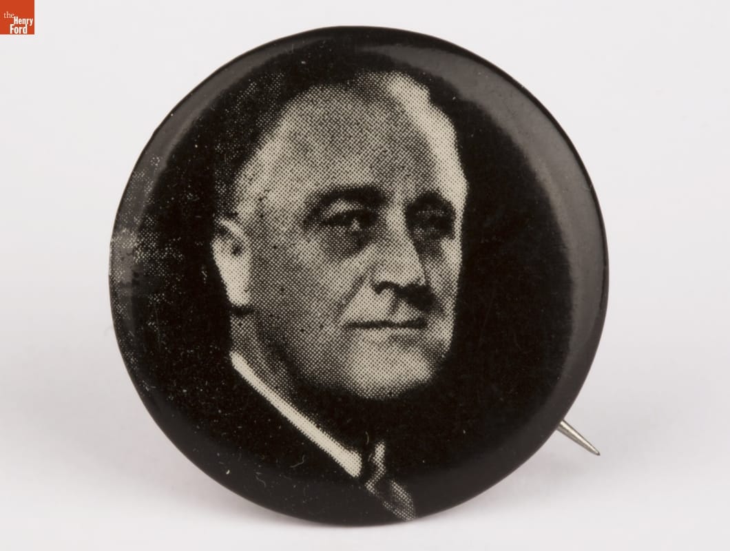 Franklin D. Roosevelt Campaign Button, 1932-1944