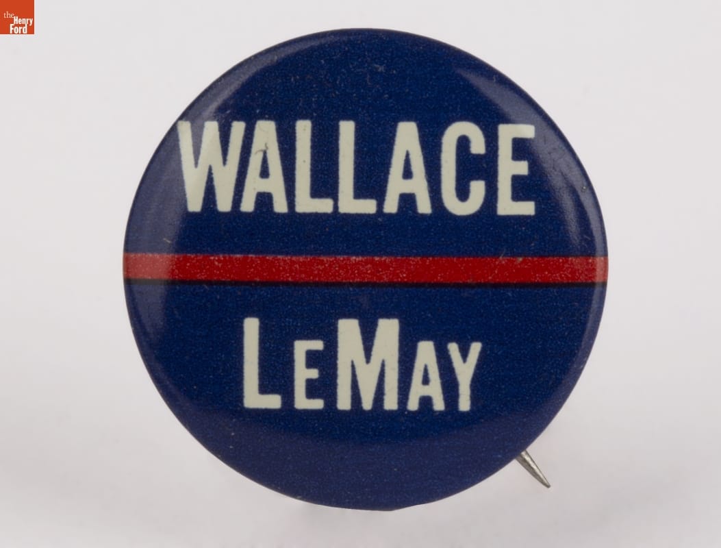 Wallace-LeMay Campaign Button, 1968