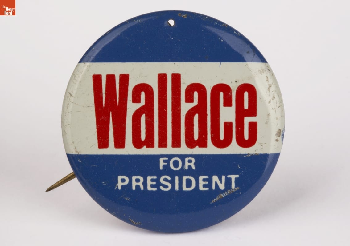 George Wallace Campaign Button, 1968