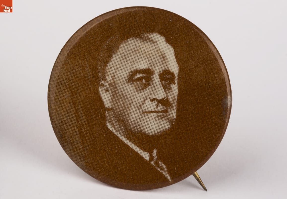 Franklin D. Roosevelt Campaign Button, 1932-1944