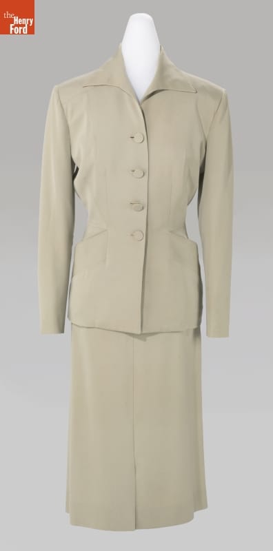 Suit, Worn by Catherine Prindle Roddis, circa 1952