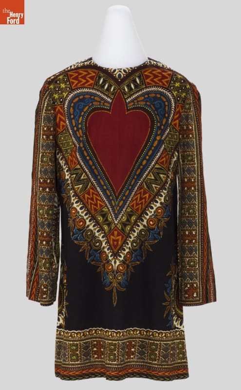 Dashiki, Worn by Kathryn Emerson-Buntin, 1968-1980