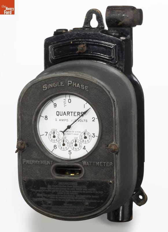 Westinghouse Type B Prepayment Wattmeter, 1909-1910