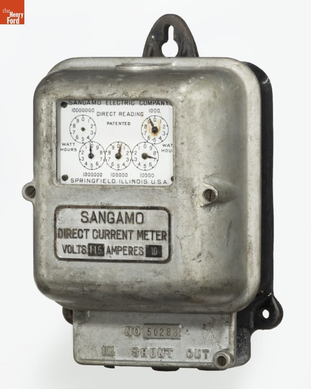 Sangamo Electric Company Type C Wattmeter, 1904-1905