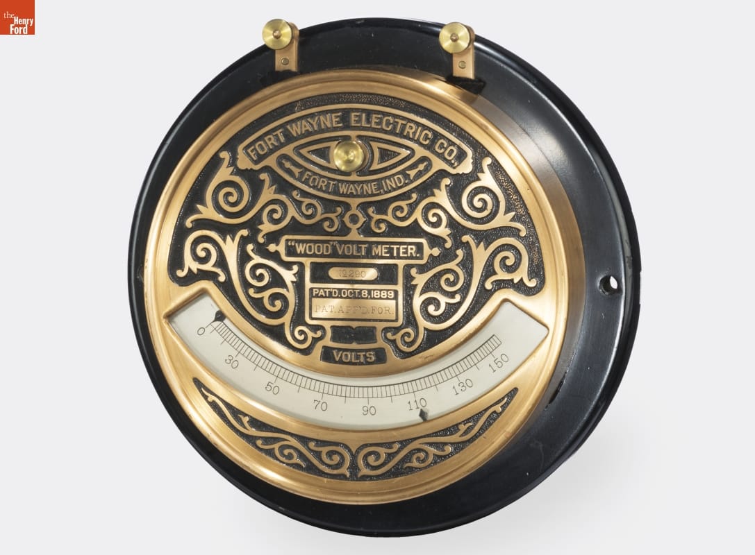 Fort Wayne Wood Voltmeter, circa 1895