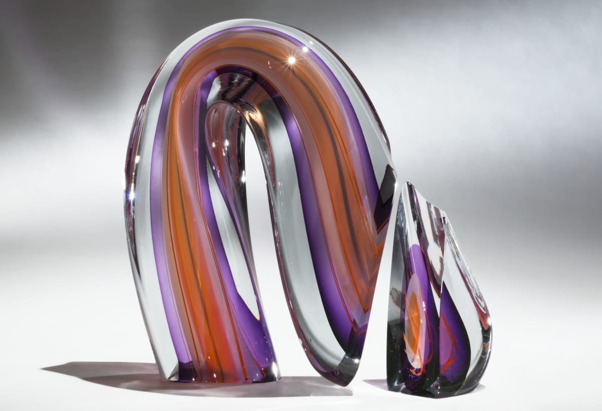 "Descending Form" by Harvey K. Littleton, 1987