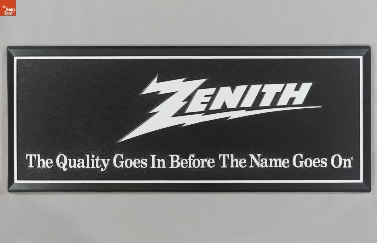Zenith Advertising Sign, 1980-1991