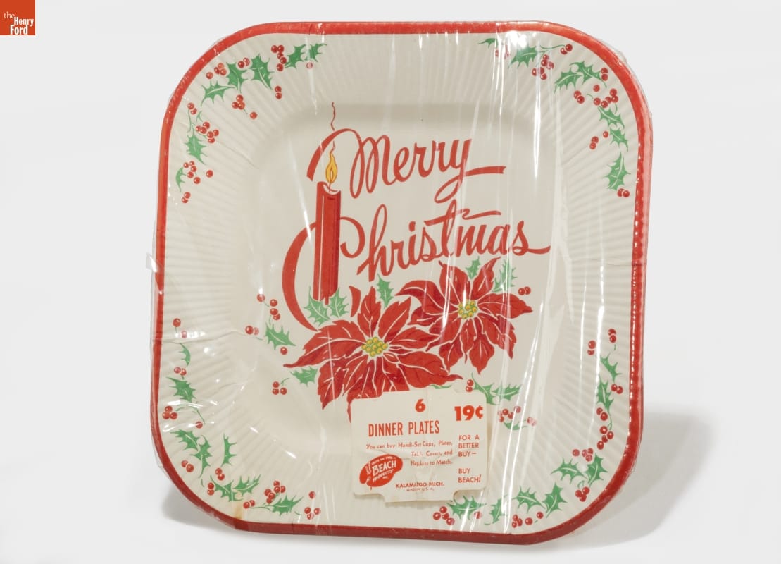 Christmas Dinner Plates, 1950-1960