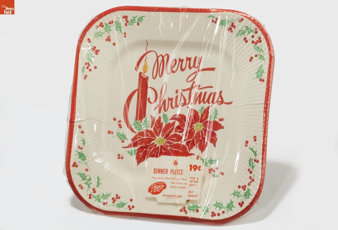 Christmas Dinner Plates, 1950-1960