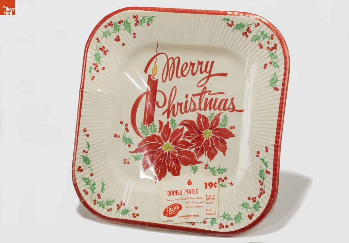 Christmas Dinner Plates, 1950-1960