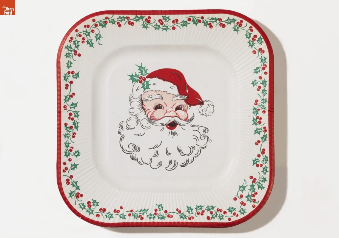 Christmas Party Plates, circa 1955