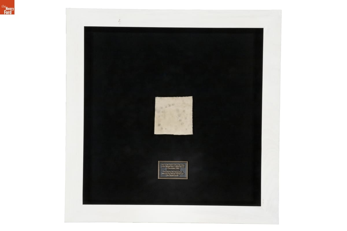 Fragment of Muslin Fabric from 1903 Wright Flyer