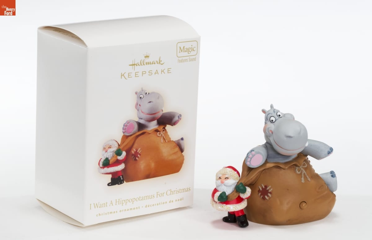 Hallmark "I Want a Hippopotamus for Christmas" Christmas Ornament, 2009